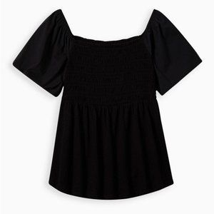 Torrid Babydoll Puff Sleeve Top